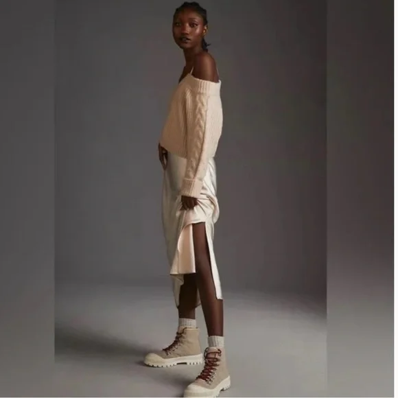 NWOT Anthropologie Mare Mare Layered Sweater Slip Dress - Picture 4 of 14